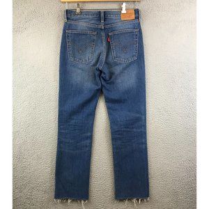 Levi’s Women's Blue Jeans  Raw Hem High Rise Size 26